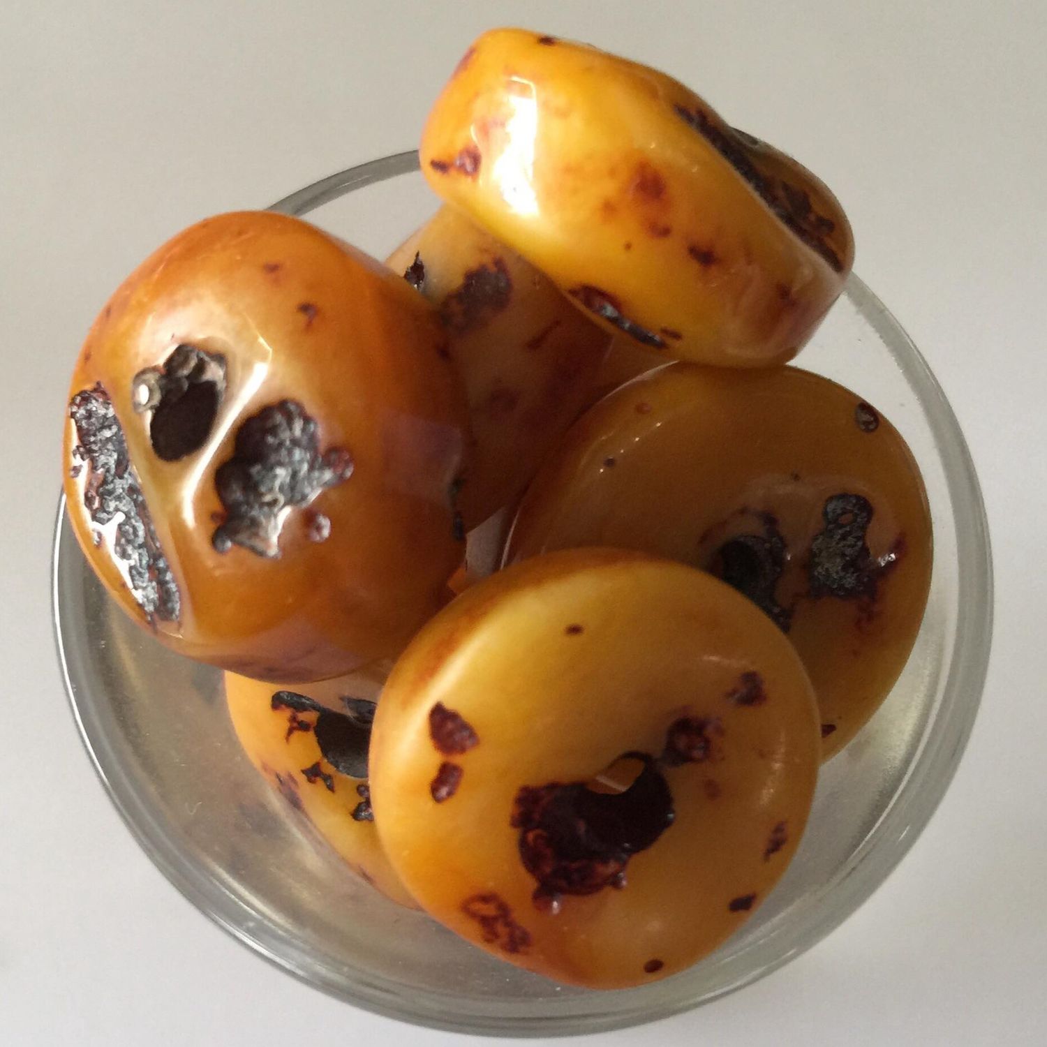 Amber Flat Disc -  (Per Gram)