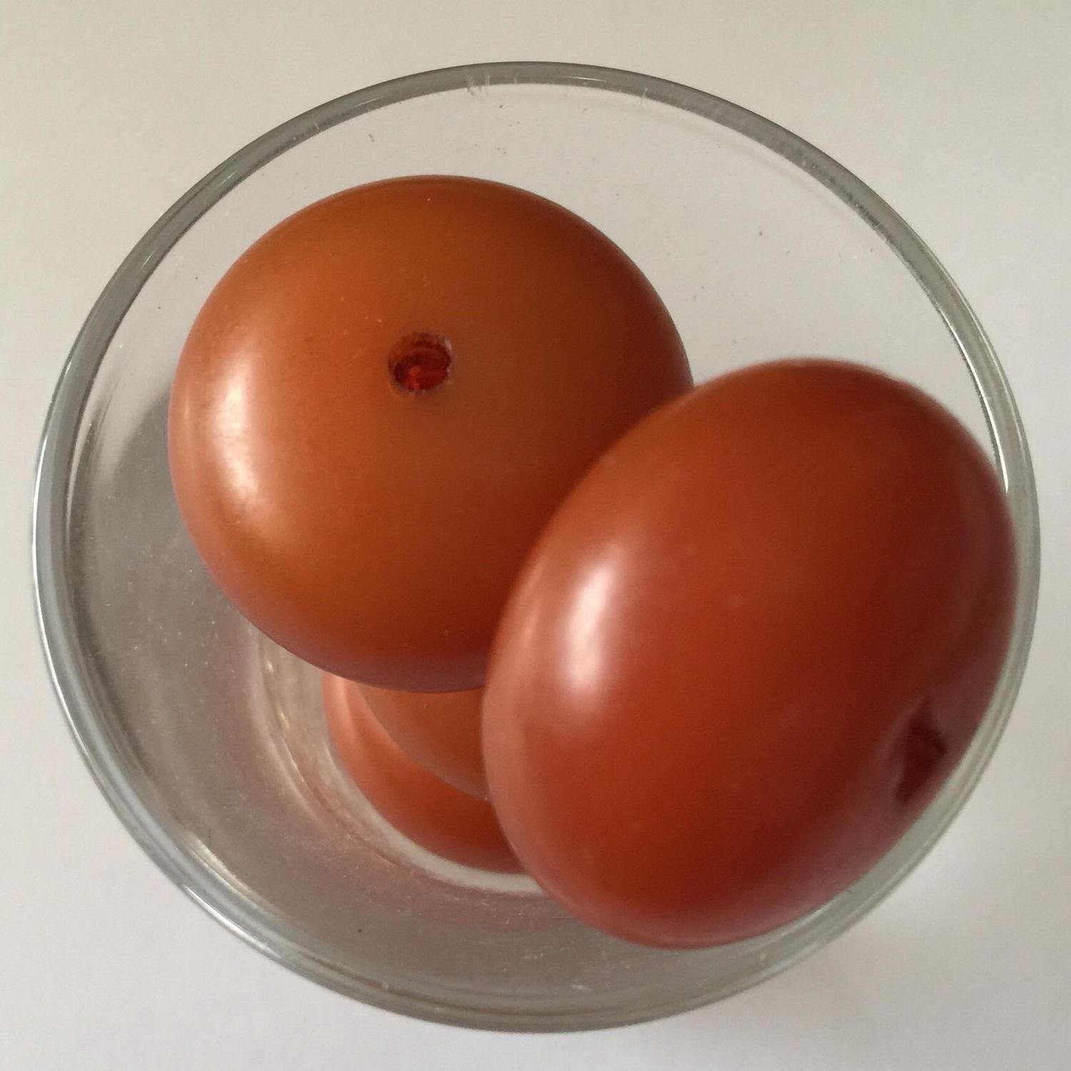 Oval Orange Bead - 23mm
