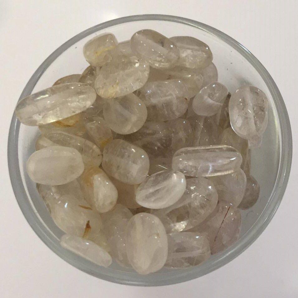 Yellow Rutilated Quartz - Oval 8-10mm