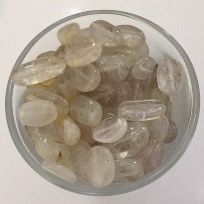 Yellow Rutilated Quartz - Oval 8-10mm