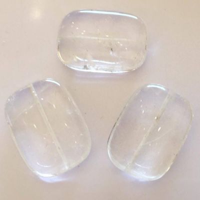 Clear Quartz - Flat Rectangle 27x19mm