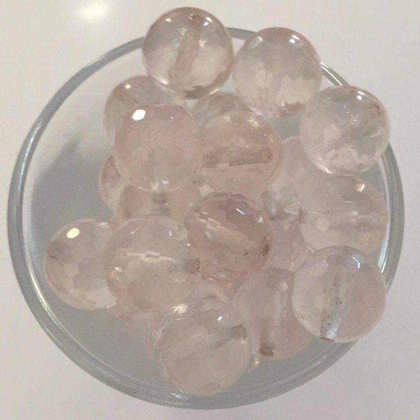 Faceted Rose Quartz - 10mm
