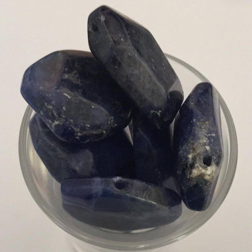 Sodalite Faceted Nugget ~25mm