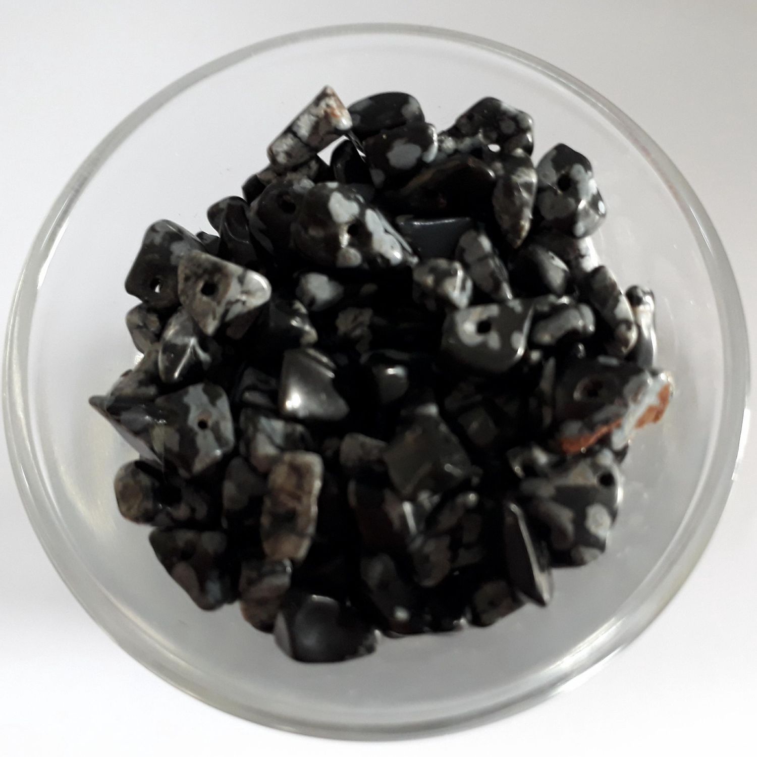 Snowflake Obsidian Chips ~5mm