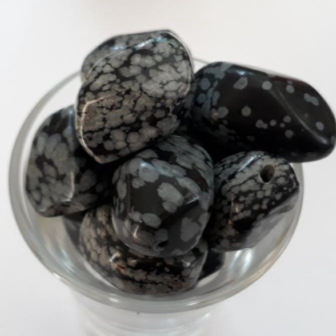 Snowflake Obsidian Chunk ~20mm