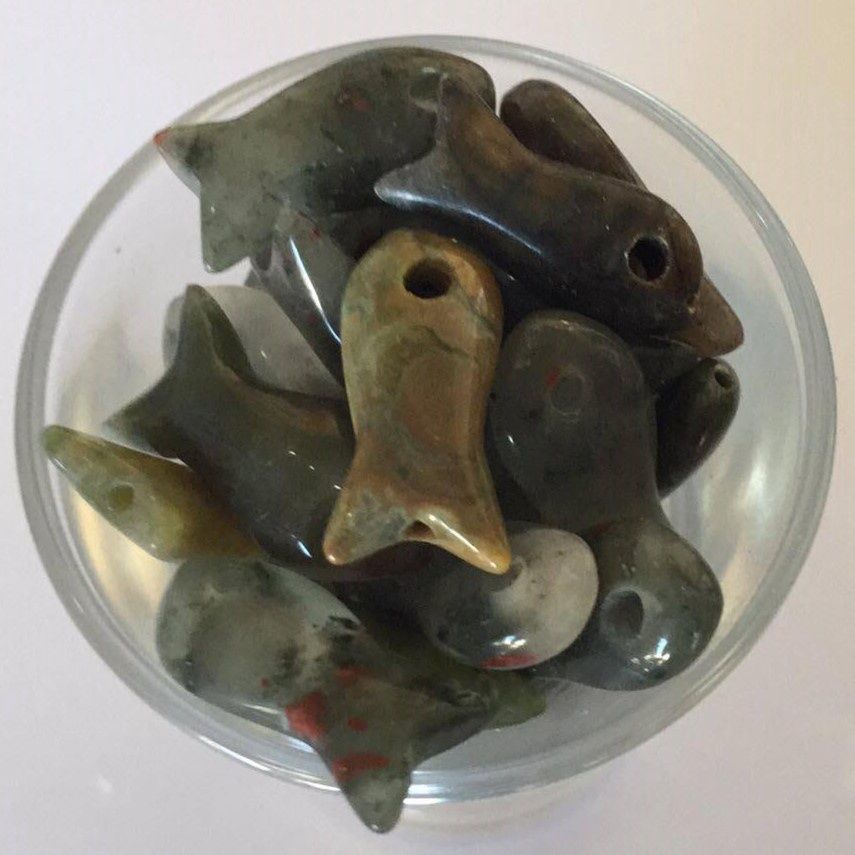 Semi Precious Fish - 18mm