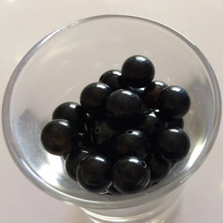 Black Tigers Eye Round - 8mm