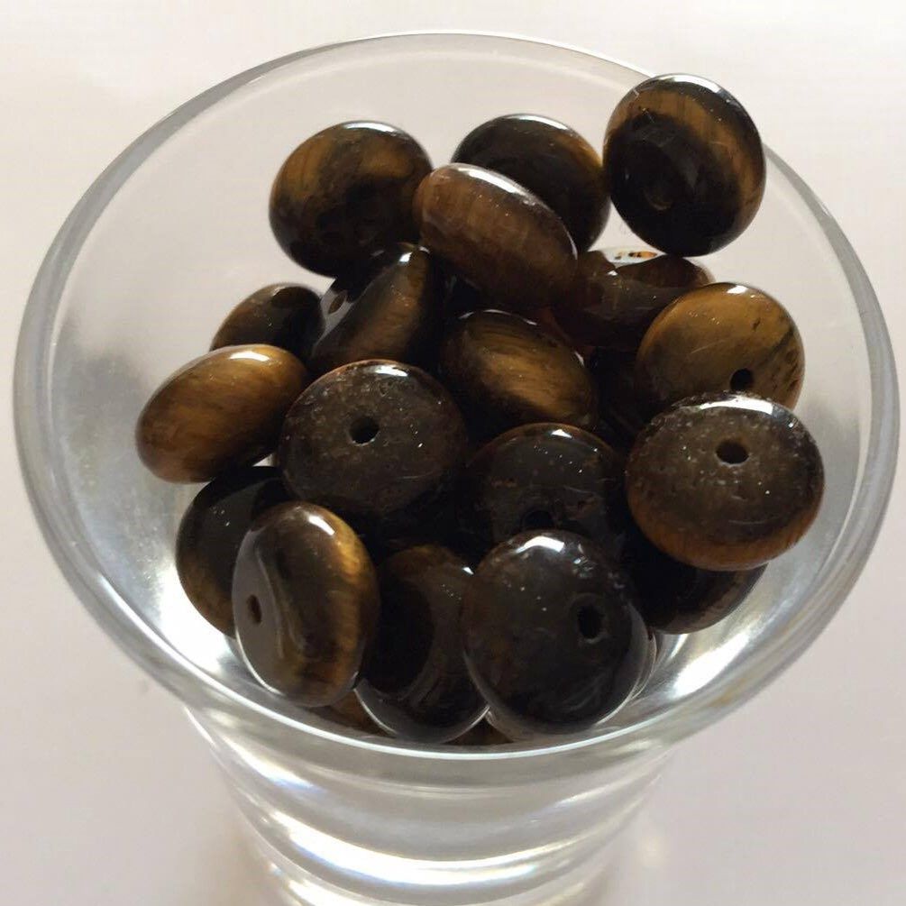 Tigers Eye Rondelle - 6x10mm