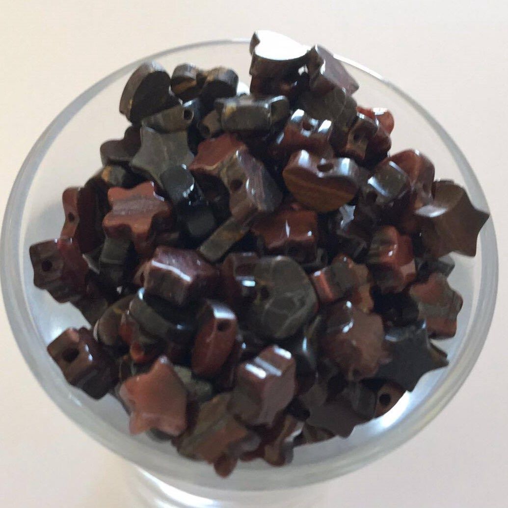 Tigers Eye Stars &amp; Hearts - 5mm