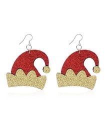Glitter Jester Hat Earrings
