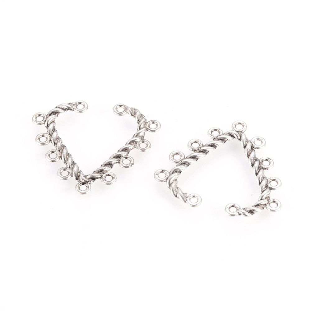 9 Strand V Connector - Silver 33x28mm
