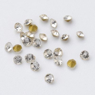 Rhinestone Point Back - Crystal 2x1.3mm
