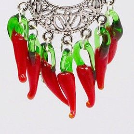 Lampwork Chilli Charms - 20mm