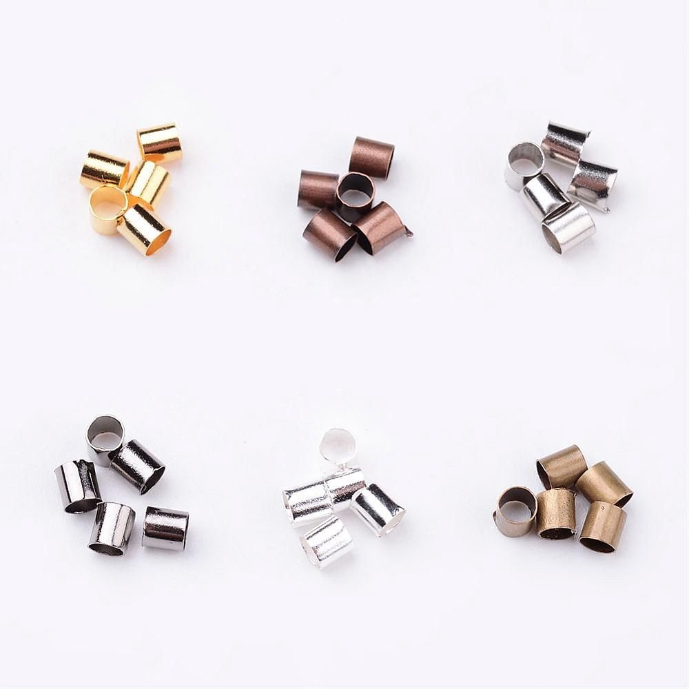 Crimp Tubes Mix - 3mm (2mm hole)