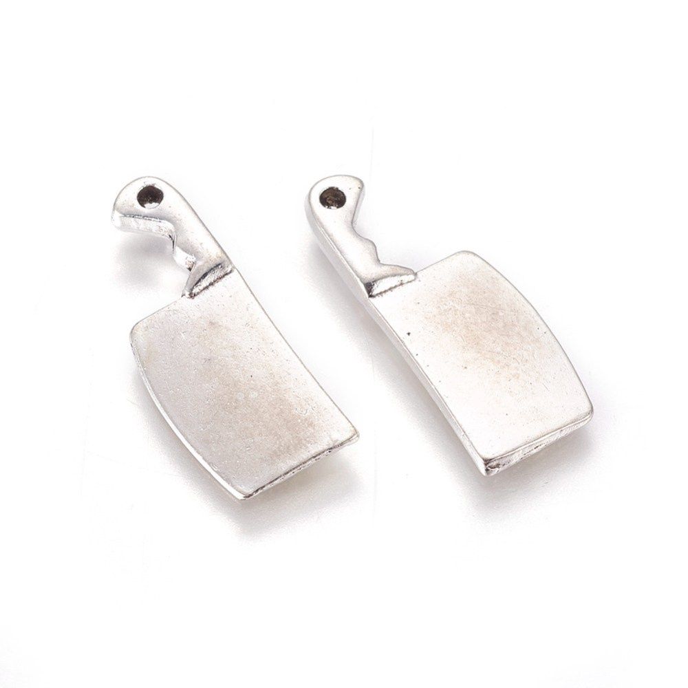 Cleaver Charm - Silver 23x9mm