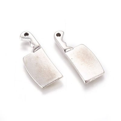 Cleaver Charm - Silver 23x9mm