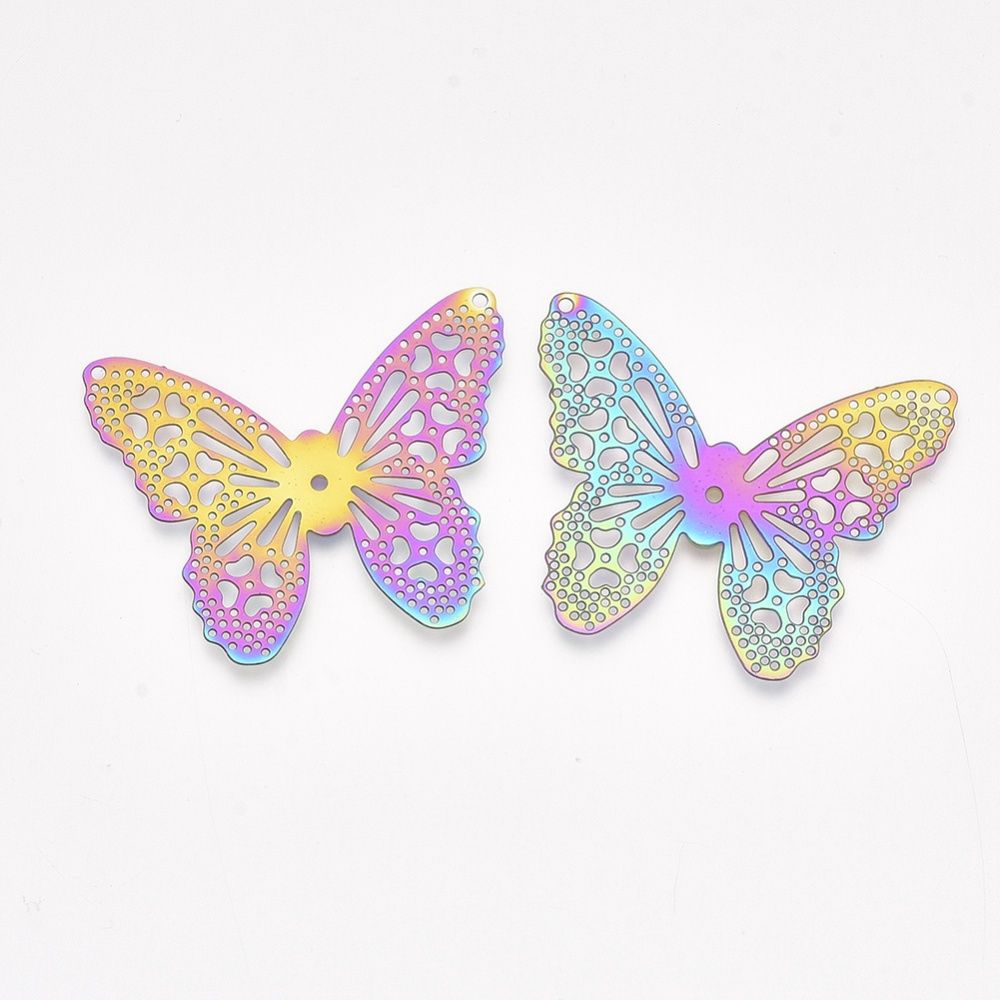 Etched Metal Holo Butterflies - 32x39mm
