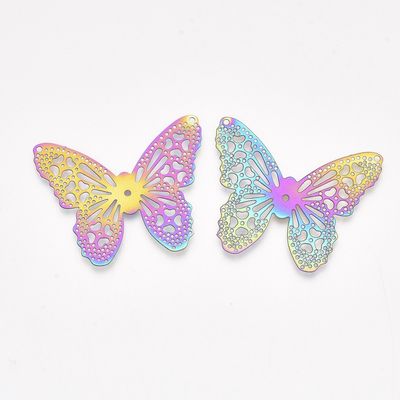 Etched Metal Holo Butterflies - 32x39mm