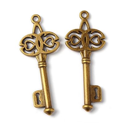 Steampunk Key - Bronze 45mm