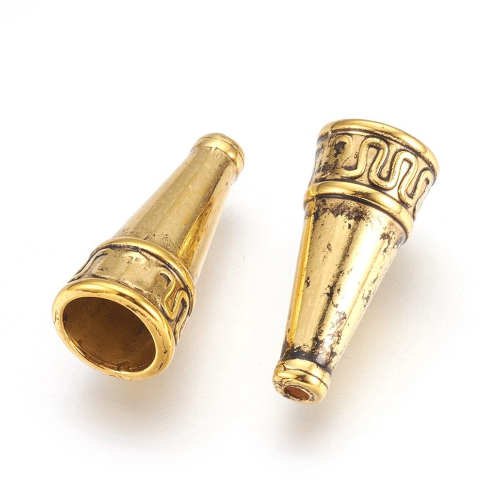 MP Bead Cone - Gold 22x10mm