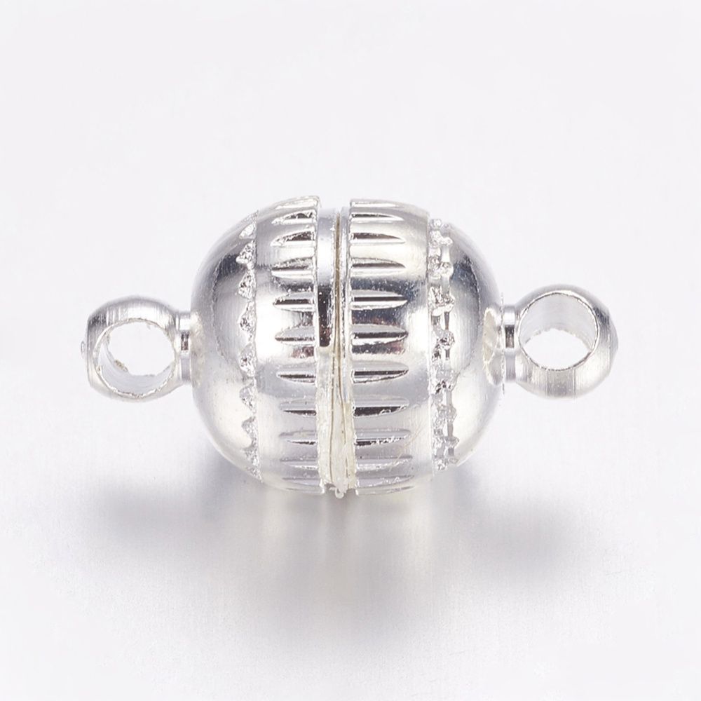 Magnetic Clasp - Silver 13x8mm