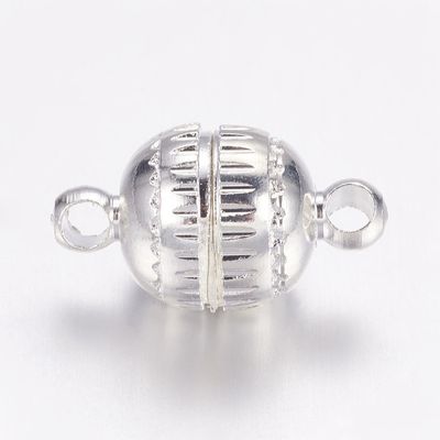 Magnetic Clasp - Silver 13x8mm