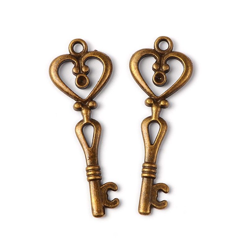 Vintage Steampunk Key - Bronze 42mm