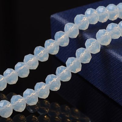 Opalite Faceted Rondelle - 6x4mm