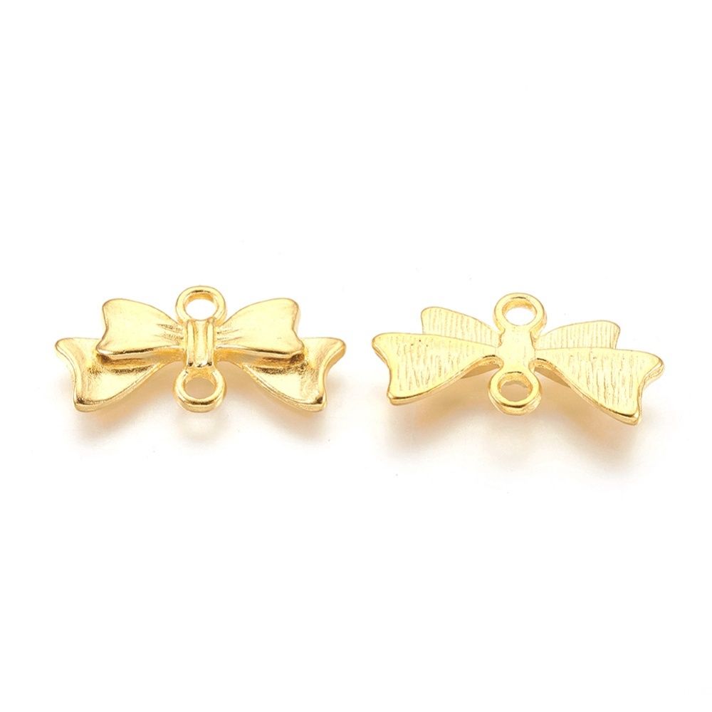 Bow Charm - Silver 20x10mm