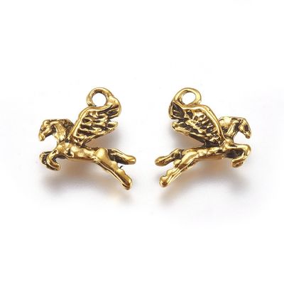Pegasus Charm - Gold 17x16mm