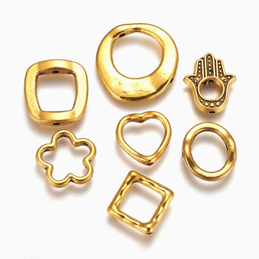 Bead Frames Mix - Gold 10-22mm