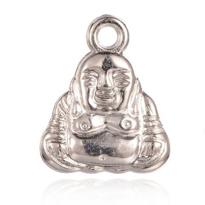 Buddha Charm - Silver 20x16mm