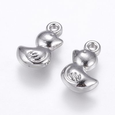 Duck Charm - Silver 14x9mm