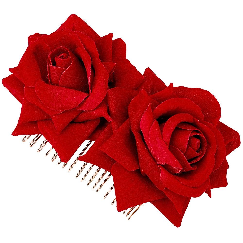 Double Rose Hair Comb