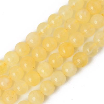 Yellow Quartz Round - 6mm