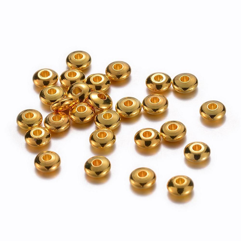 Rondelle Spacer - Gold 5x2mm