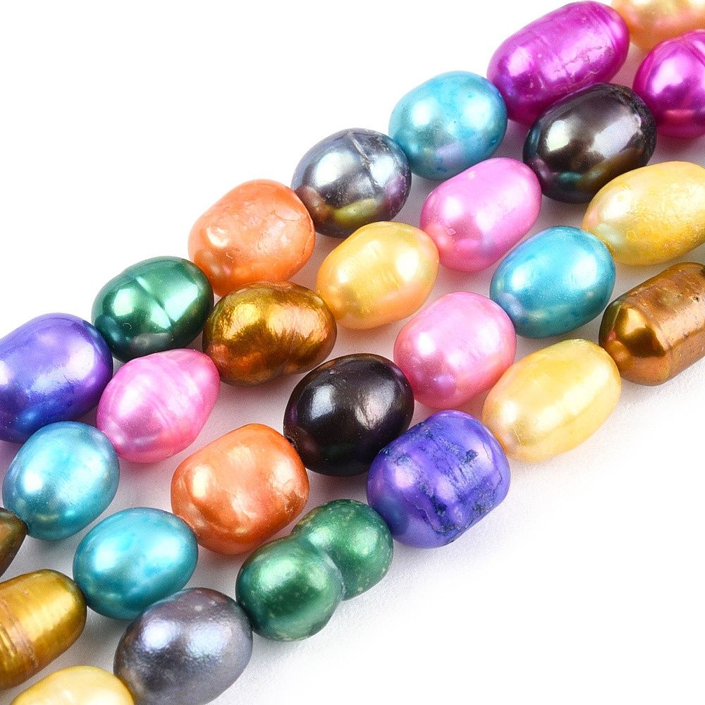 Freshwater Pearl Rice - Colourful (Dyed) 5-6mm