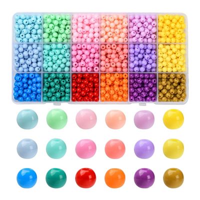 Inspiration Kit - 1440 Piece Acrylic Round 18 Colours 6mm