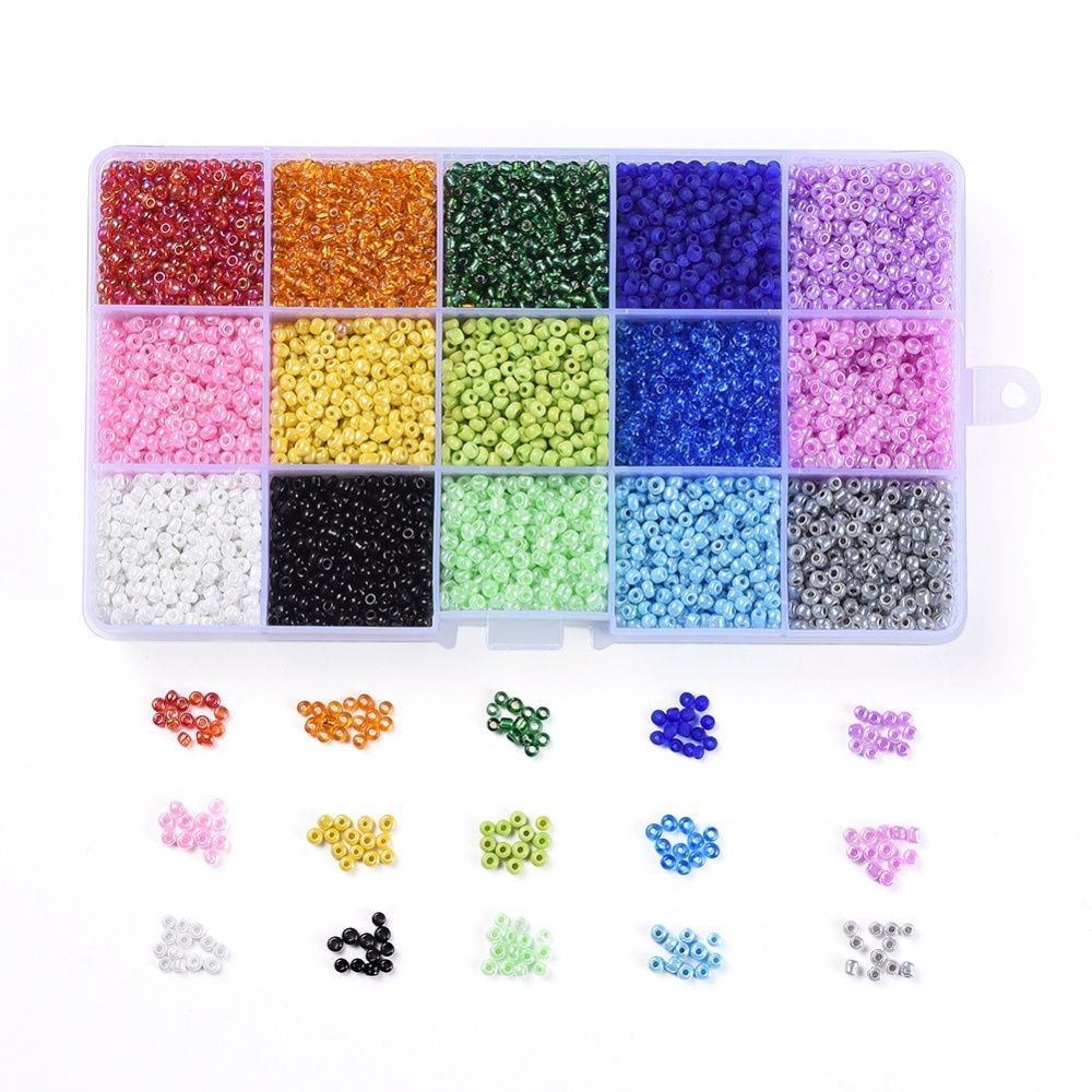 Inspiration Kit - 15 Colours 8/0 Seed Beads