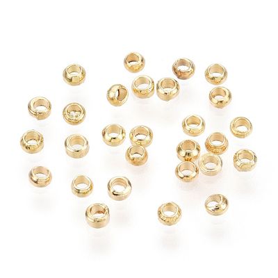 Crimps - Light Gold 2mm (ID 1mm)