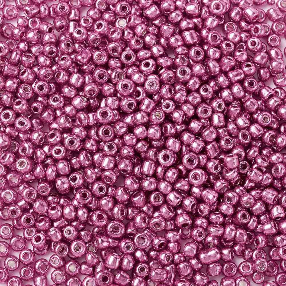 Seed Bead - Metallic Camellia 8/0