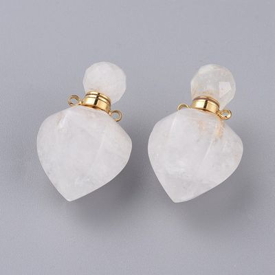 Semi Precious Perfume Bottles - ~37x18mm