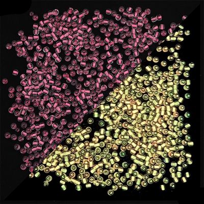 Seed Bead - Glow in the Dark Camellia Pink (Glows Yellow) 11/0 (Per 5gm)