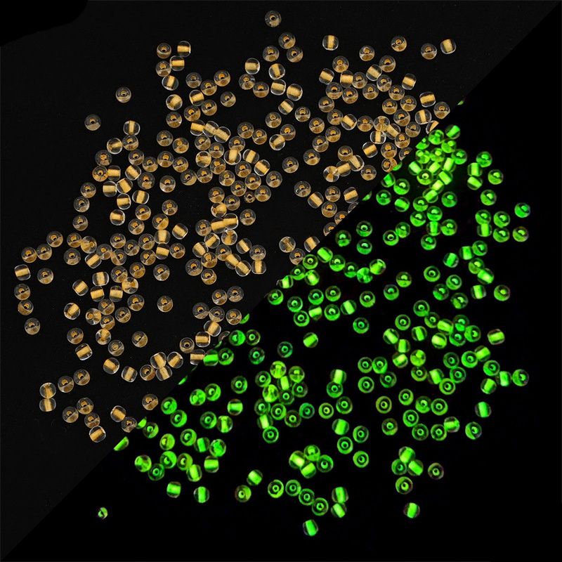 Seed Bead - Glow in the Dark Gold (Glows Green) 11/0 (Per 5gm)