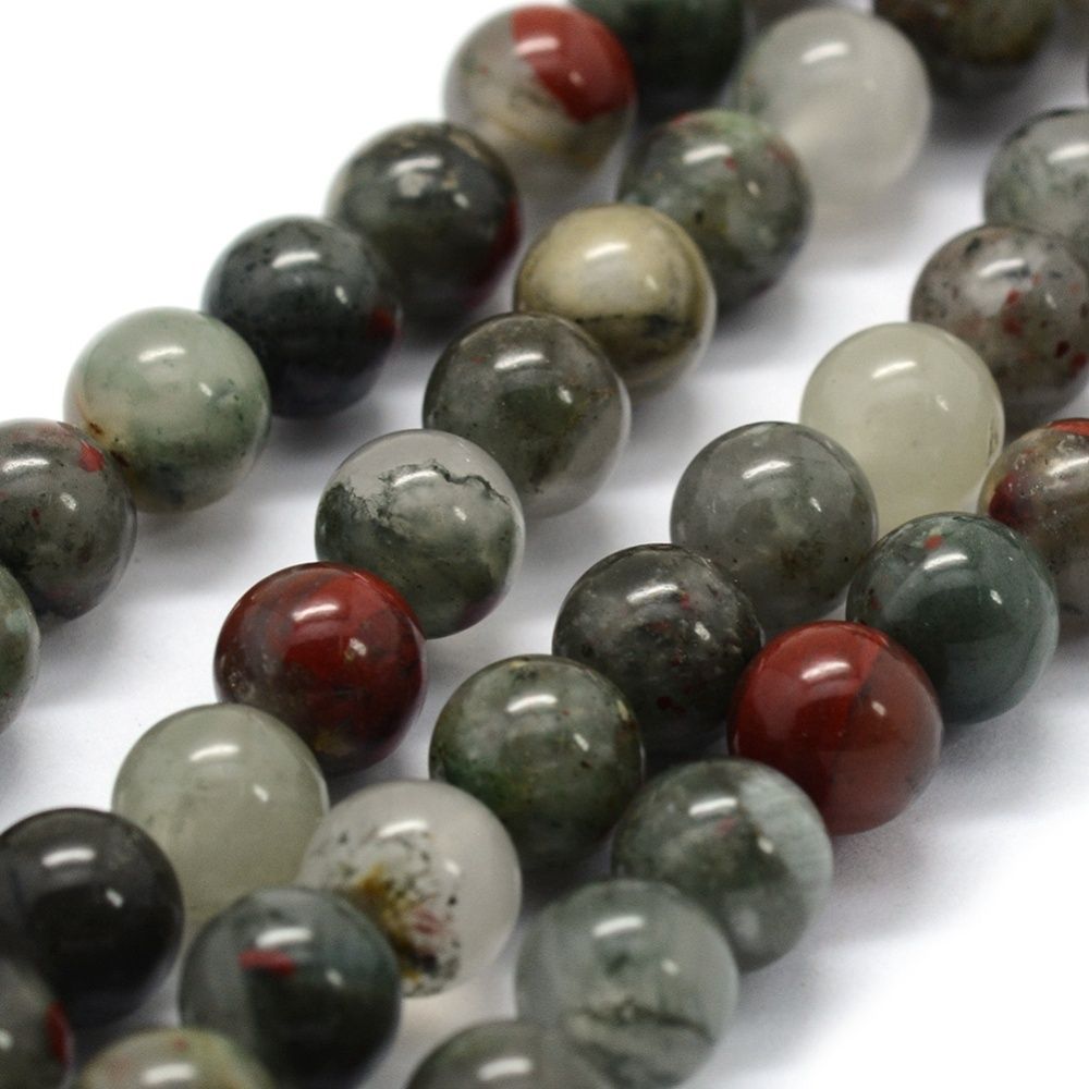African Bloodstone Round - 10mm