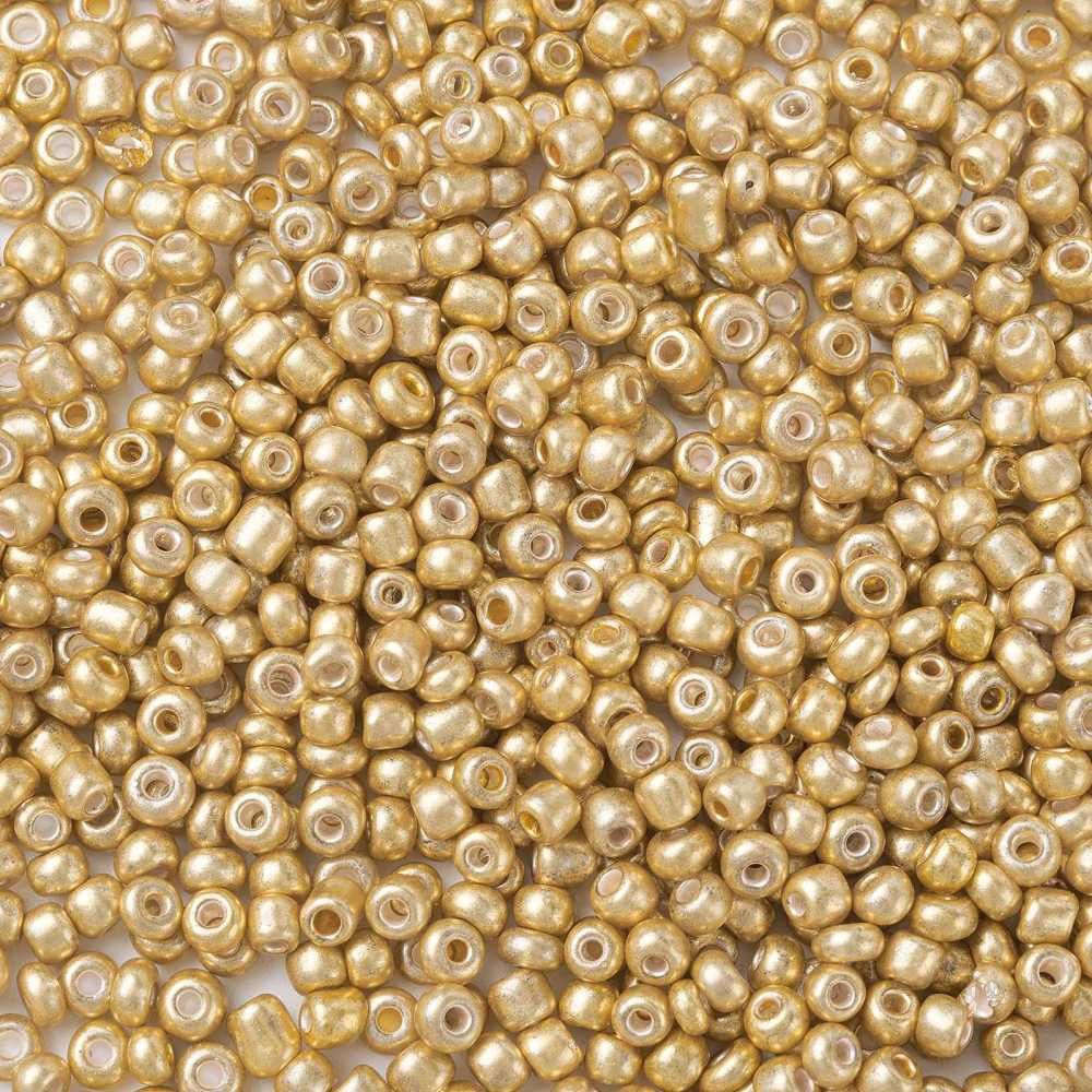 Seed Bead - Metallic Light Gold 8/0