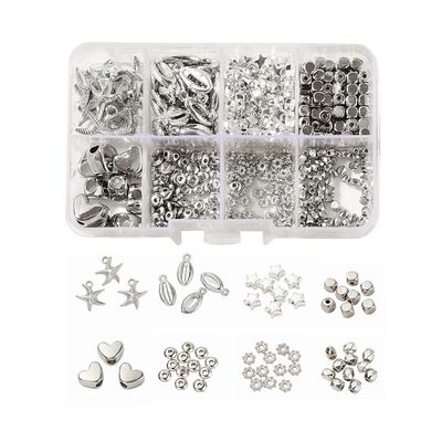 Inspiration Kit - 515 Piece Silver Spacer Shapes Mix