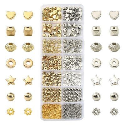 Inspiration Kit - 634 Piece Silver &amp; Gold Spacer Shapes