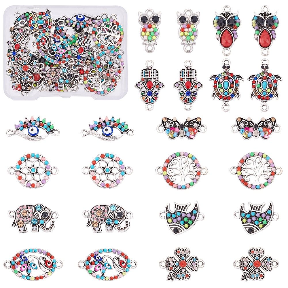 Colourful Enamel &amp; Rhinestone Animal Earrings