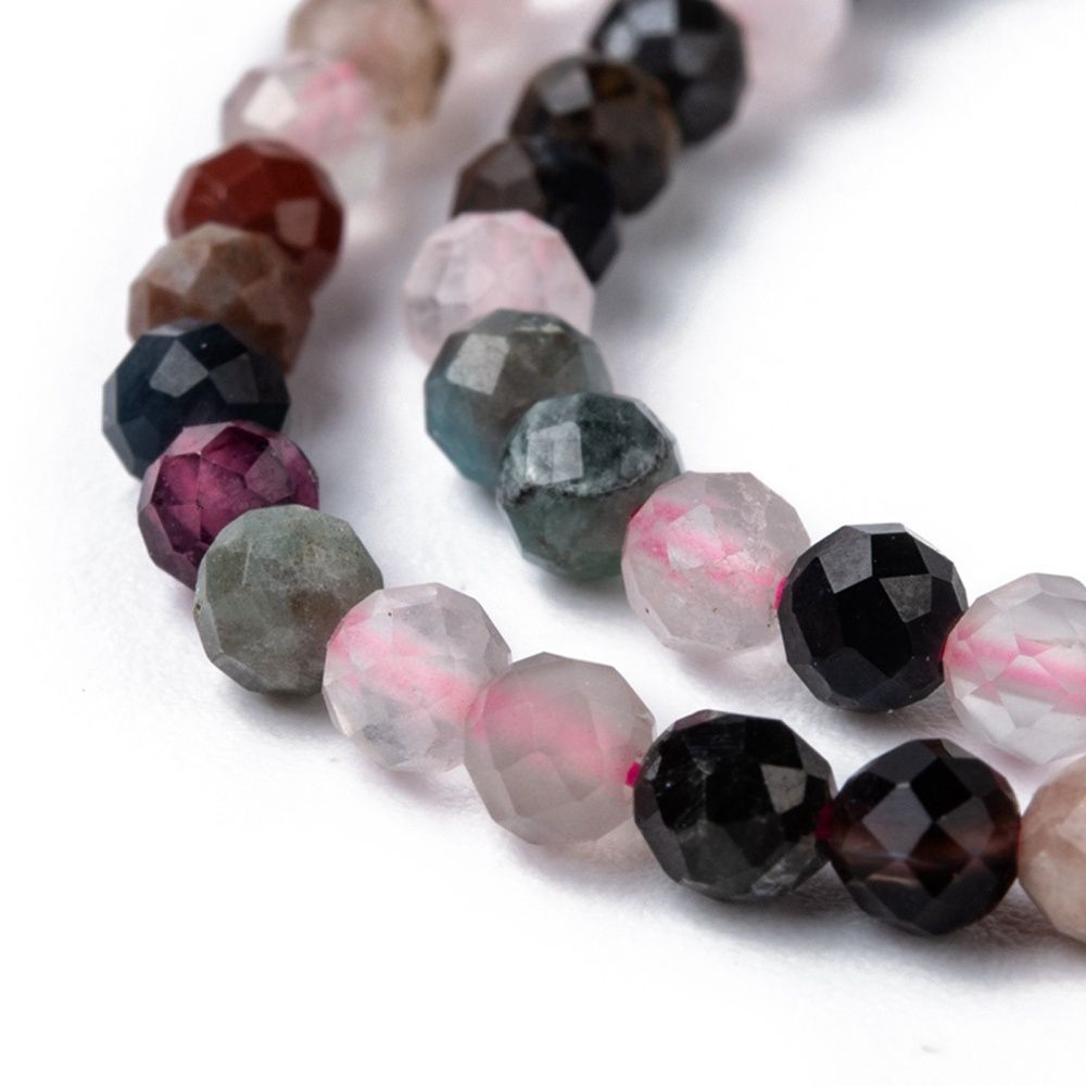 Faceted Round - Semi Precious Mix 3mm